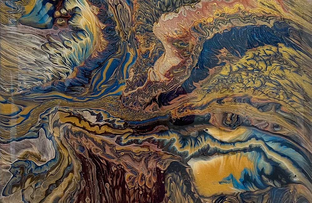 Acryl-Pouring-Werk von Manuela-Sasse-Schwarz Acryl-Pouring-Werk von Manuela-Sasse-Schwarz